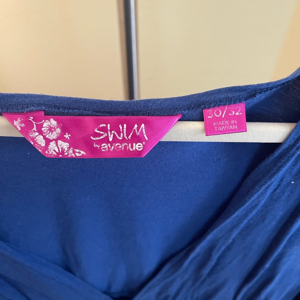Swim, by Avenue – blue swimsuit cover